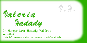 valeria hadady business card